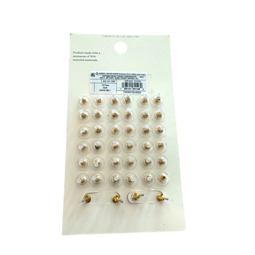 Target Cat & Jack Nickel Free Christmas Holiday Festive Earrings 20 Pairs New
